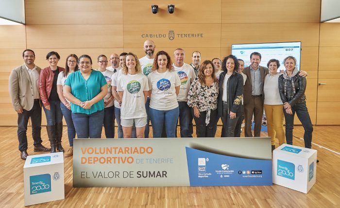Programa de Voluntariado Deportivo de Tenerife bajo el lema: 